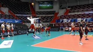 Volleyball. Serves. Russia. "Belogorie" Belgorod