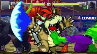 AN Mugen Request #170: Giga Bowser & Abyss VS King Kong & Hulk