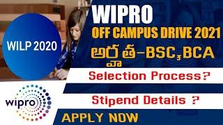 Wipro Off Campus Drive 2021|Wipro Recruitment 2021|wipro wilp 2021|Wipro WILP 2021 Recruitment Drive