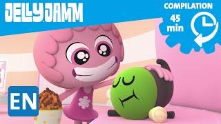 Jelly Jamm. Episode Compilation (45 min): The Dodos. Cartoons in English for kids.