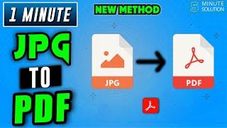 How to convert jpg to pdf 2024 | Adobe acrobat Tutorial