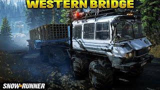 SnowRunner Phase 2 GamePlay: Flooded Foothills | Western Bridge