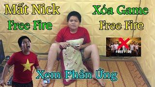 HGN - Troll Xóa Game Và Làm Mất Nick FREE FIRE Xem Phản Ứng Của Điệp Lợn