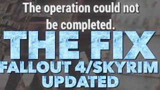 UPDATED How to fix "the operation could not be completed" - Fallout 4/Skyrim Xbox One