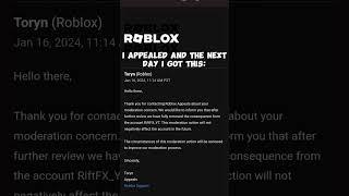 I GOT MY DELETED ACCOUNT BACK  #shorts #roblox #viral #trending