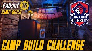 CAPTAIN BEARDY BUILD CHALLENGE! | Fallout 76 Camp Tour