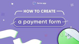 How to create a payment form