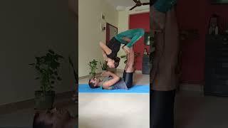 Acro Yoga practice #energyyoga #youtubeshorts #fitness #yogavideos #yoga #acroyoga