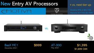 Lowest cost AV Processors - Emotiva BasX MC1 and Tonewinner AT 300