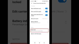 Poco m2 pro hide notch setting hidden features #shorts