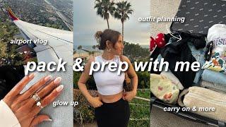 TRAVEL PREP VLOG: pack with me, outfit planning, nails, glow up, self tan, target, & more! 2024