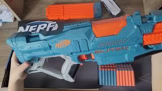 Playing Nerf Elite 2.0 Turbine CS-18