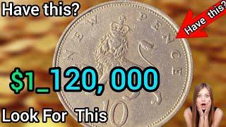 UK  10 New  Pence  most  Valuable  ten  New  Pence  coin s  Worth  Up to  $120, 00...