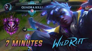 WILD RIFT - EKKO QUADRAKILL! IN 7 MINUTES MASTER RANK FULL GAMEPLAY