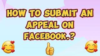 HOW TO SUBMIT AN APPEAL ON FACEBOOK PAGE OR PROFILE ‼️  #paanomagsubmitngappealsafacebook