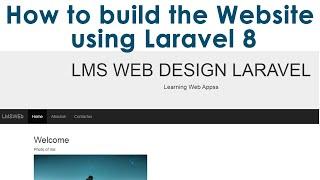 How to build the website using Laravel 8