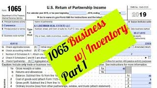 How to Fill Out Form 1065 for a Trade or Business Carrying Inventory-Pt 1-Form 1125-A & Schedule B-1