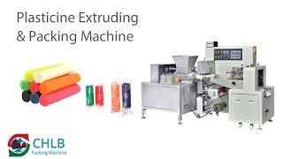 Play Dough Plasticine Clay Extruding And Packing Machine All In One Line