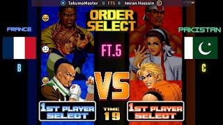 Takuma Master (FRANCE) .Vs. Imran Husain (PAKISTAN) KOF 98 BEST OF 5 ! korea china uk uae peru japan