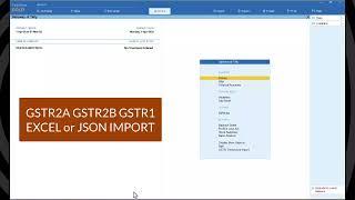 Tally Prime GSTR 2A and 2B Portal JSON or Excel Data Import  to Tally Prime 4.1 | 5.0 | Tamil தமிழ்