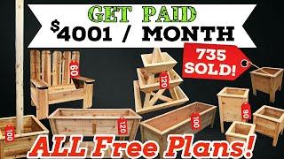 How I Made $4001 Per Month Woodworking.   Make Money Woodworking.   Projects That Sell.