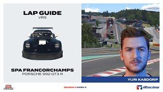 iRacing Lap Guide: Porsche 992 GT3R at Spa Francorchamps