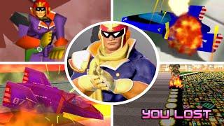 Evolution of F-Zero / Captain Falcon Deaths & Game Over Screens (1990 - 2022)