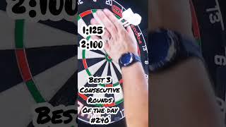 best 9 consecutive #darts #oftheday #bestof #bestoftheday #dart #shorts #shortvideo #short #video