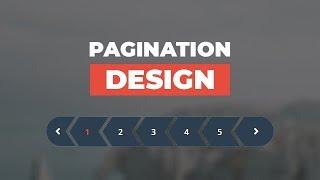 Amazing Pagination Design Using Only HTML & CSS