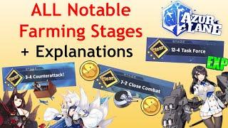Azur Lane BEST Stages to Farm for Gear/Ships/Gold/Experience