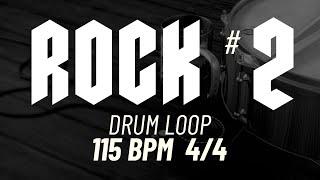 115 BPM 4/4  ROCK DRUM LOOP #2 | Drum for Musician Practice