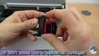 HP Envy 6022e: How to Change/Replace Ink Cartridges (Envy 6000 Series)
