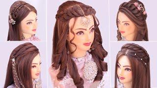 5 wedding Hairstyles kashee's l New hairstyle girl l easy open hairstyle for wedding l curly hair