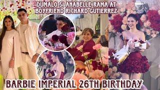 Barbie Imperial 26th Birthday with boyfriend Richard Gutierrez kasama ang ina si Anabelle Rama