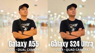 Galaxy A55 vs Galaxy S24 Ultra camera comparison! Midrange vs Flagship!