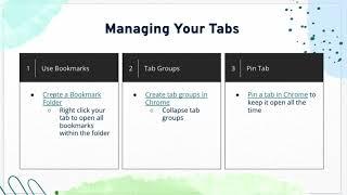Quick Tips for Managing Your Tabs in Chrome: Bookmarks, Folders, Tab Groups, Pinned Tabs, & More