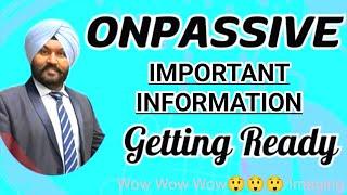 Onpassive Today Update धमाका #ONPASSIVE || Important Information डबल धमाल Ash Sir सब कुछ