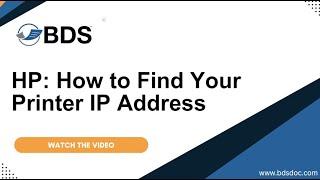 How to Find Your Printer IP Address on a HP MFP