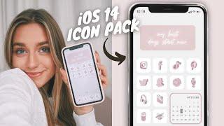 I MADE AN IOS 14 ICON PACK: how to make your home screen aesthetic!