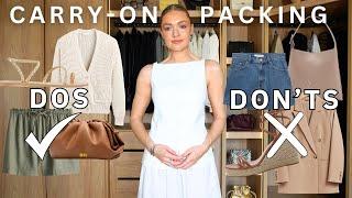 DOS & DON'TS OF HAND-LUGGAGE PACKING FOR A SUMMER HOLIDAY