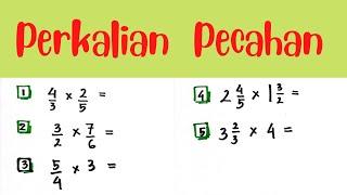 Cara mudah dan cepat menyelesaikan PERKALIAN PECAHAN | Kelas 5 SD