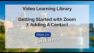 Adding A Contact on Zoom