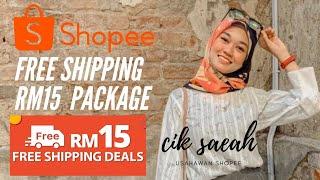 FREE SHIPPING RM15 SHOPEE - CIRI-CIRI DAN CARA APPLY (BEGINNERS)