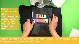 TransOurDream|Heat Press Tutorial of Tru-Heat Transfer Tape—Dark