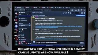 Rog Ally New Updates Are Live | Bios  337 | Armory Crate SE | GPU Driver | Crysis 3 Remastered Fixed