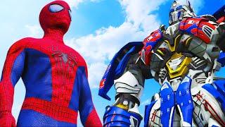 THE AMAZING SPIDER-MAN vs OPTIMUS PRIME (Transformers)