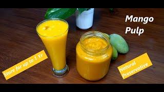 Mango Pulp/Store up to 1 Yr/With Natural Preservative/2 Ingredients Mango Pulp/Spicegenics