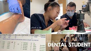 Dental Student Vlog | Foot Fetish, Organizing my closet, Dentures Lab Non-stop, BIG BACK