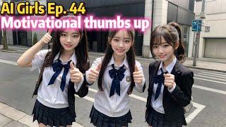 [AI Girl] Girl lookbook | Gallery | The Girls' motivational thumbs up | 美女 |룩북  [Episode 44]