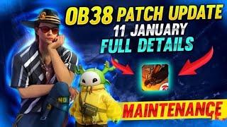 NEW FREE FIRE OB38 MAINTENANCE FULL DETAILS IN TAMIL||SKYLER ABILITY CHANGE ||11 JAN NEW UPDATE FF